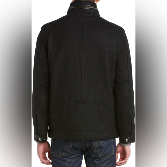 Cole Haan Men’s Black Melton Jacket, Size XL, Like New! - Picture 3 of 14